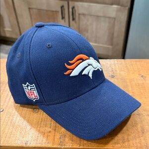 NFL Denver Broncos Blue Cap with Orange and White Bronco Logo